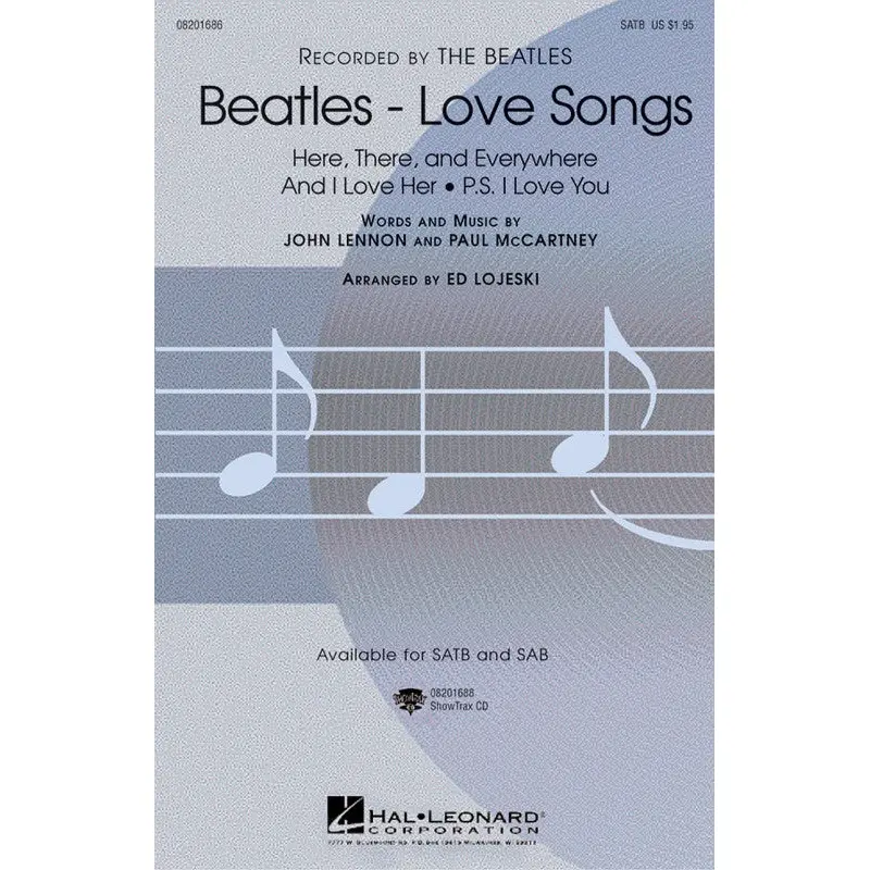 BEATLES LOVE SONGS SATB