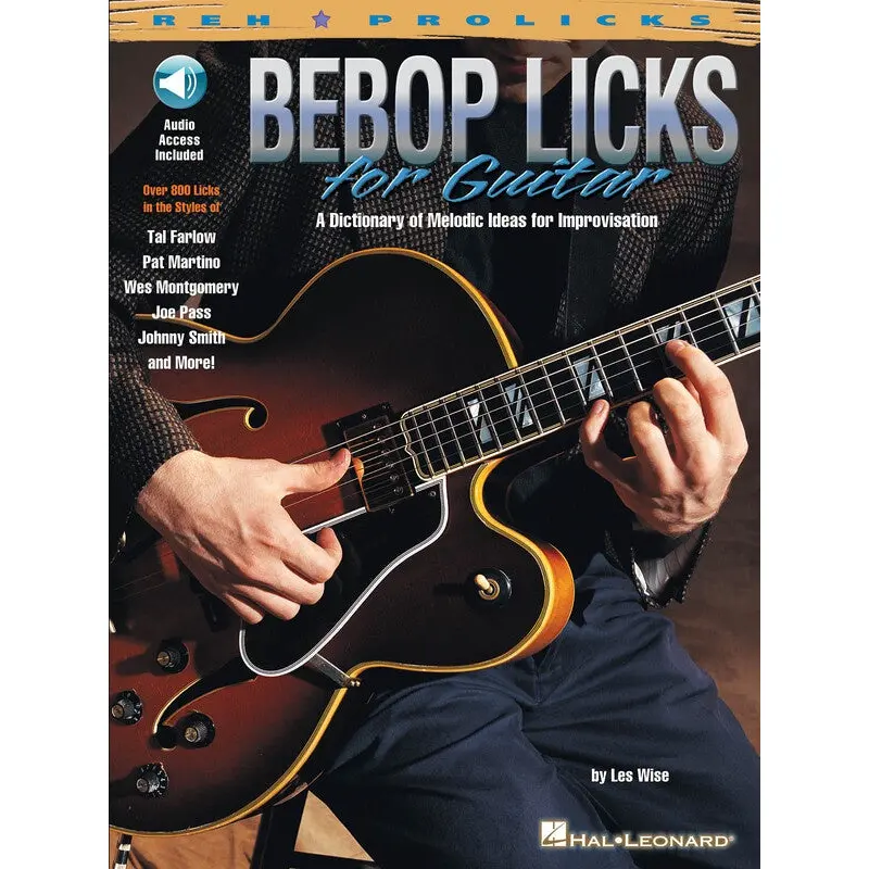 BEBOP LICKS FOR GUITAR BK/OLA