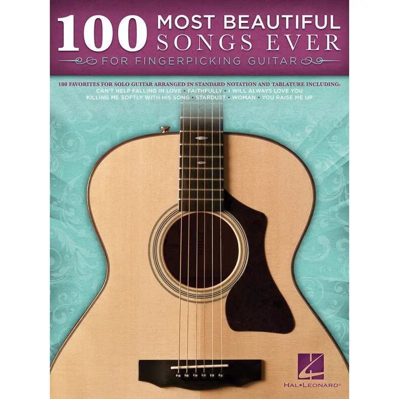 100 MOST BEAUTIFUL SONGS EVER FINGERPICKING GUITAR