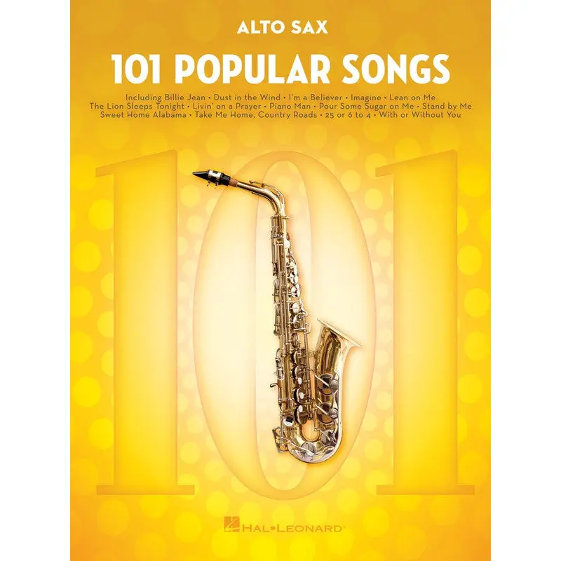 101 POPULAR SONGS FOR ALTO SAX