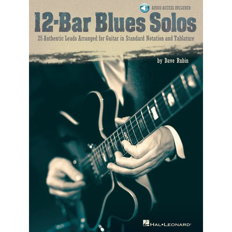 12 BAR BLUES SOLOS FOR GUITAR BK/OLA