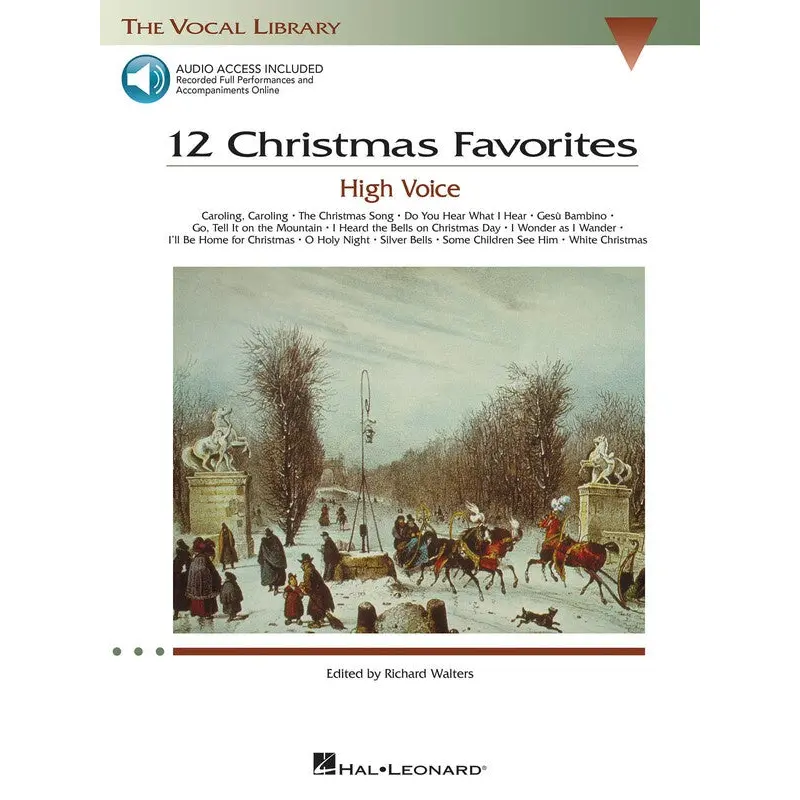 12 CHRISTMAS FAVORITES BK/CD HIGH VOICE