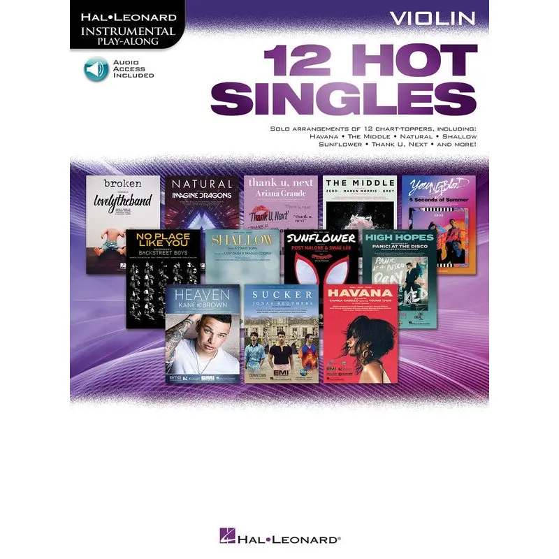 12 HOT SINGLES FOR VIOLIN BK/OLA