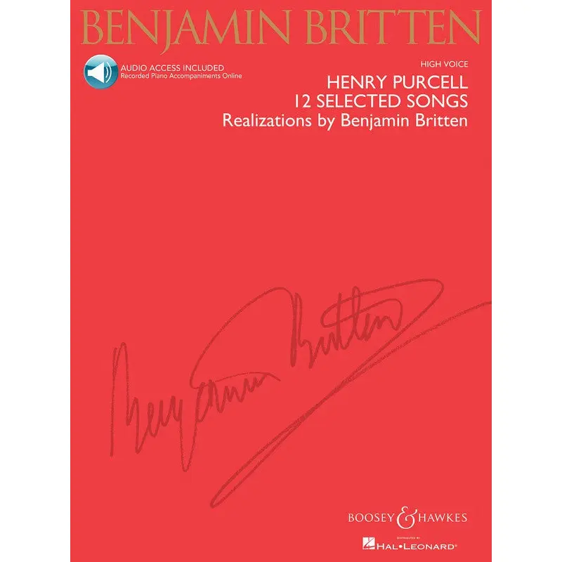 12 SELECTED SONGS ED BRITTEN BK/CD HIGH VOICE