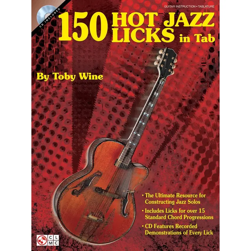 150 HOT JAZZ LICKS IN GUITAR TAB BK/CD