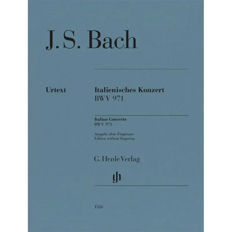 BACH - ITALIAN CONCERTO BWV 971 FOR PIANO WITHOUT FINGERING