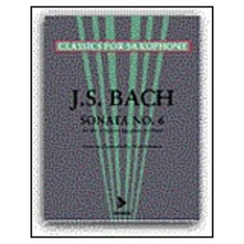 BACH - SONATA NO 6 FOR ALTO OR BARITONE SAX/PIANO