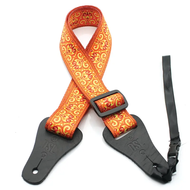 1.5 INCH PRINT UKULELE STRAP SW-ORANGE