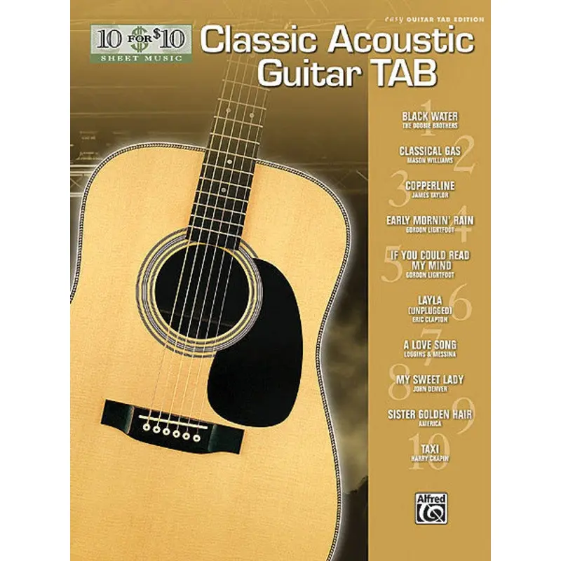 10 FOR 10 CLASSIC ACOUSTIC GUITAR TAB