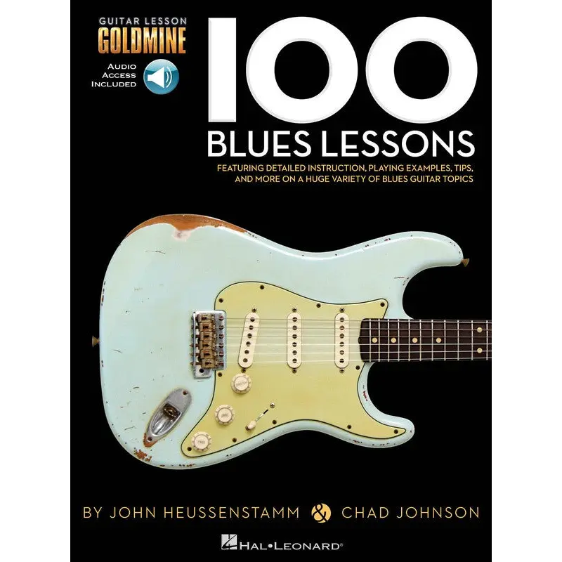 100 BLUES LESSONS GUITAR GOLDMINE BK/OLA