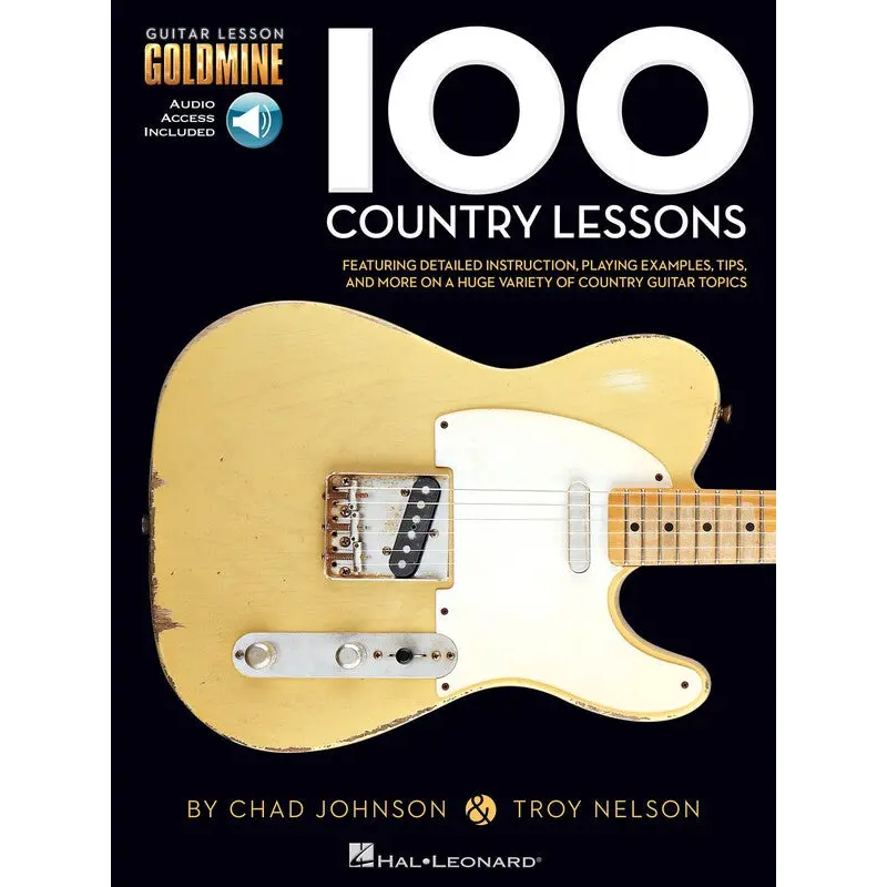 100 COUNTRY LESSONS GOLDMINE SERIES BK/OLA