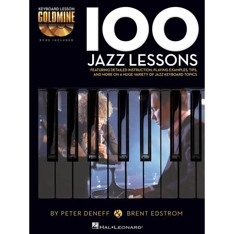 100 JAZZ LESSONS GOLDMINE SERIES KEYBOARD BK/OLA