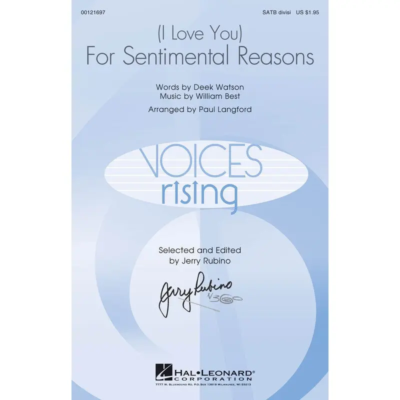 (I LOVE YOU) FOR SENTIMENTAL REASONS SATB DIVISI