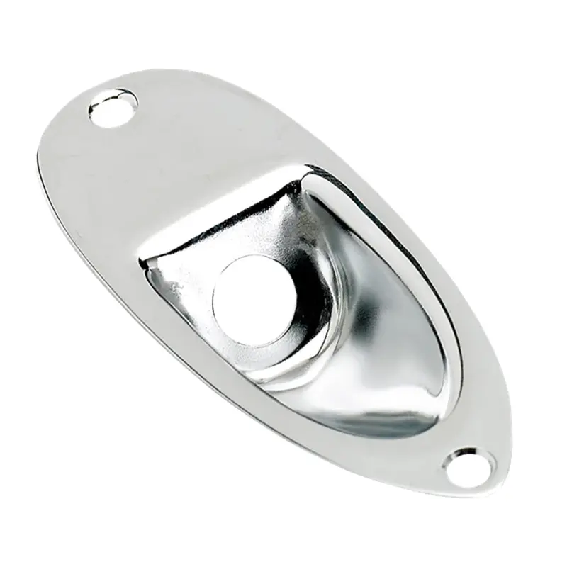 Strat Input Jack Plate Chrome