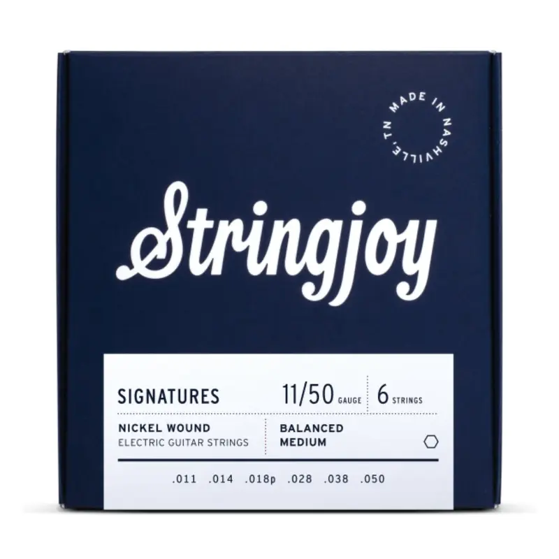 Stringjoy Signatures | Balanced Medium Gauge (11-50) Nickel Wound Electric Guitar Strings