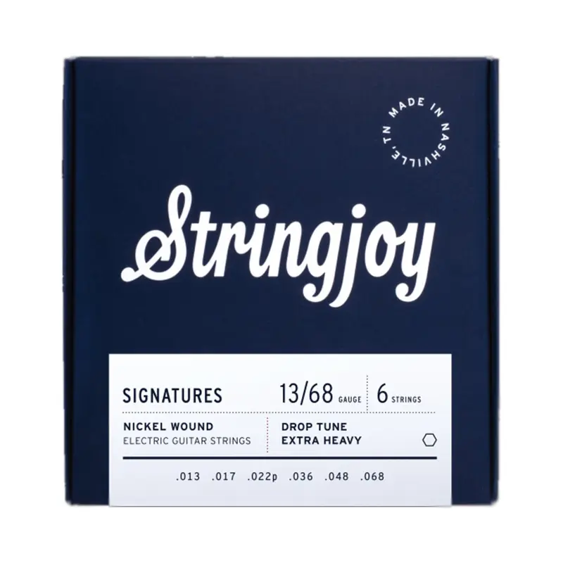Stringjoy Signatures | Drop Tune Extra Heavy Gauge (13-68) Nickel Wound Electric Guitar Strings