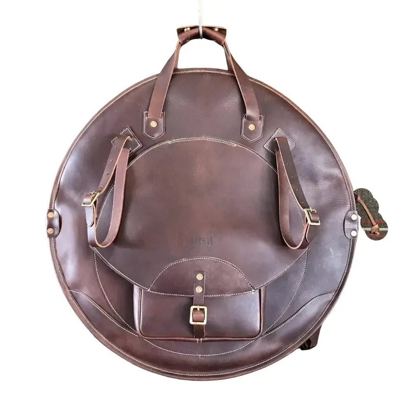 Tackle 22" Leather Cymbal Bag - Brown