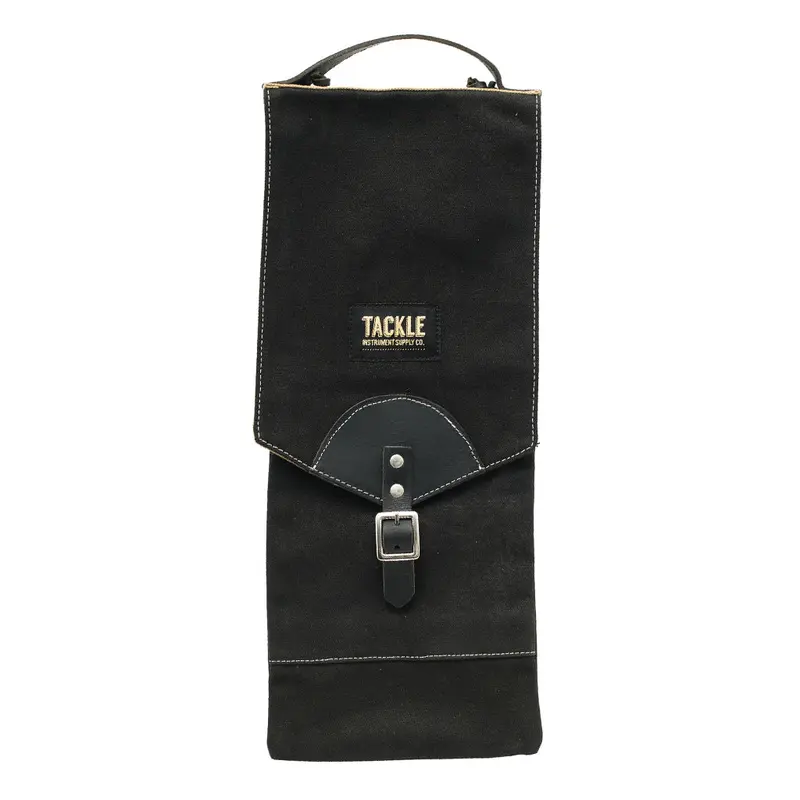 Tackle Compact Waxed Canvas Stick Bag - Black