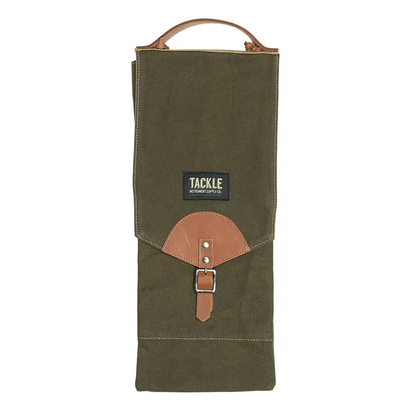 Tackle Compact Waxed Canvas Stick Bag - Forest Green