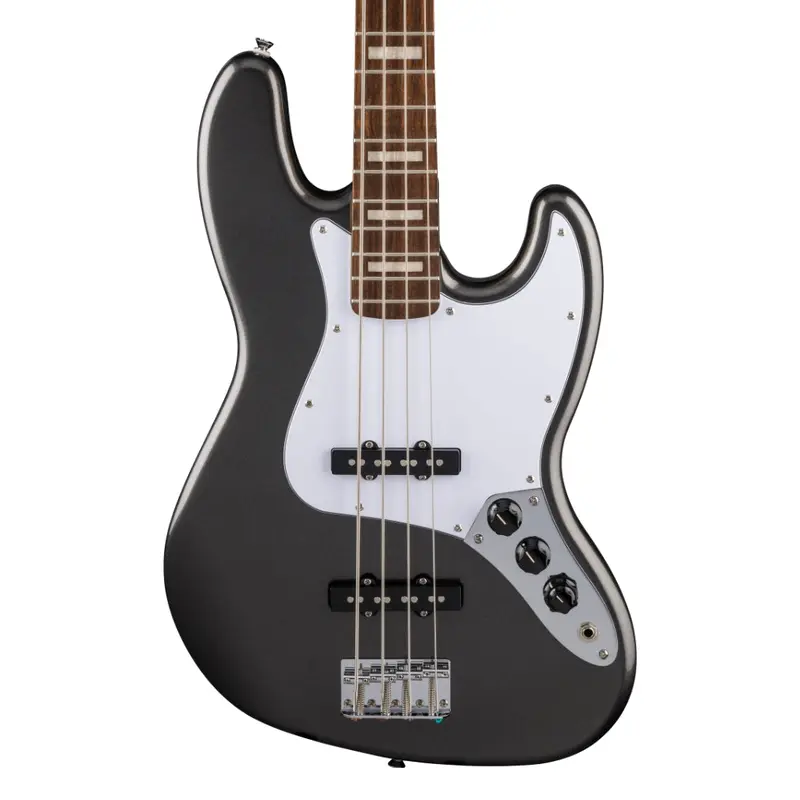 Squier FSR Affinity Series Active Jazz Bass - Charcoal Frost Metallic, Laurel Fingerboard