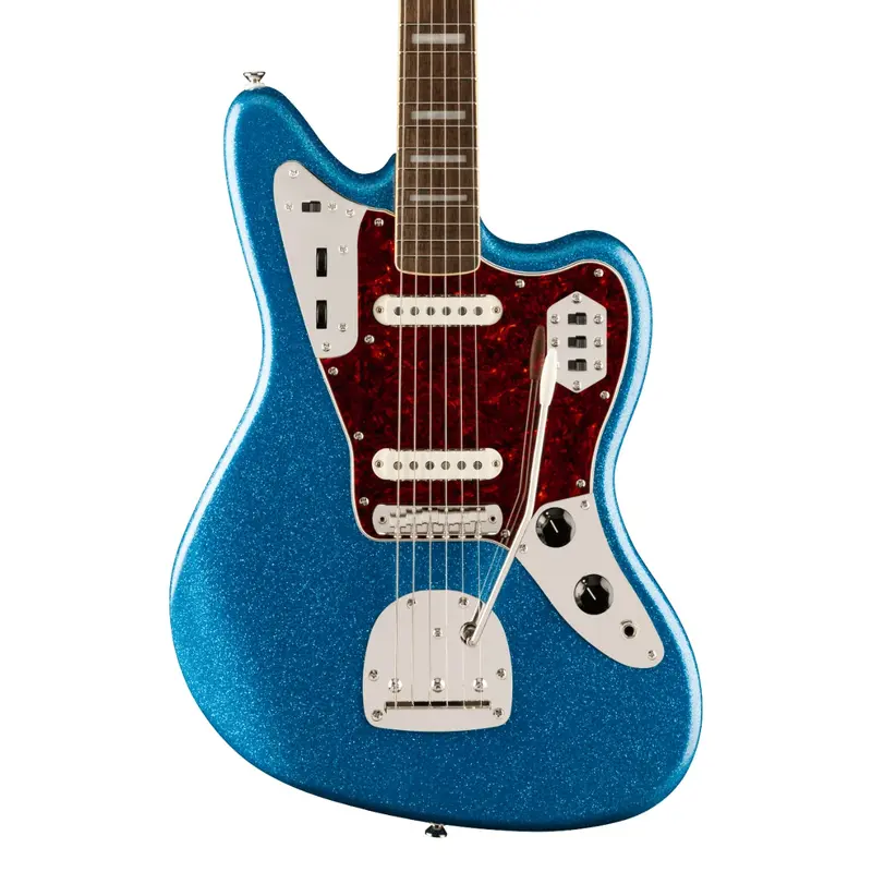 Squier FSR Classic Vibe '70s Jaguar Electric Guitar - Blue Sparkle, Laurel Fingerboard