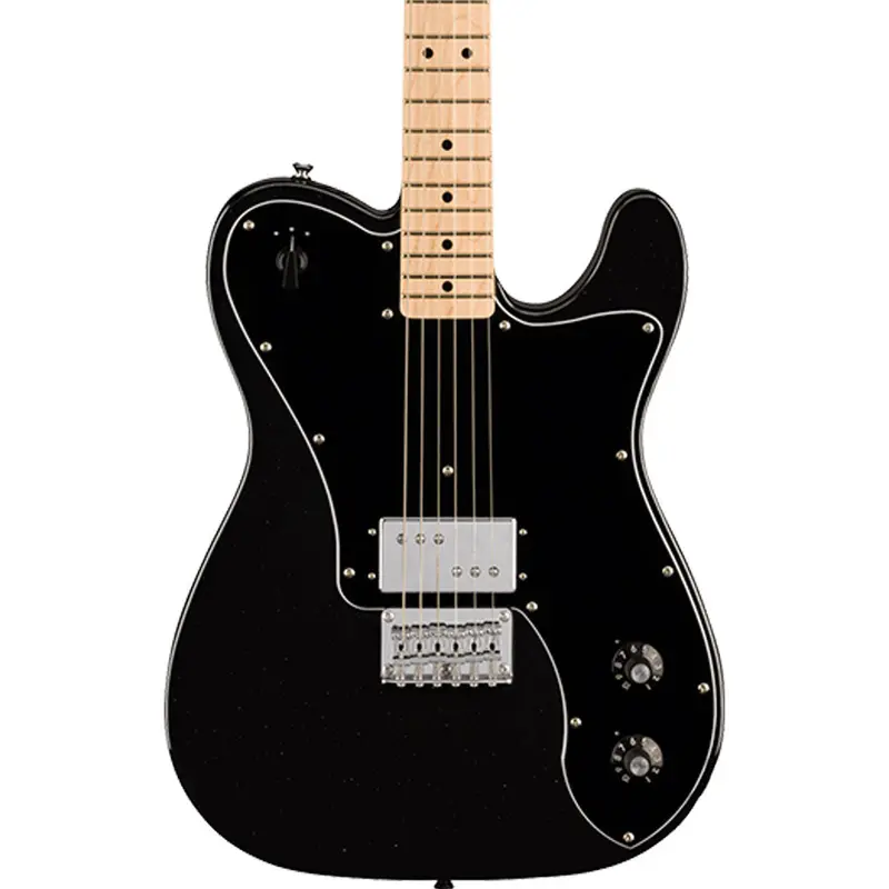 Squier Paranormal Esquire Deluxe, Maple Fingerboard, Black Pickguard, Metallic Black