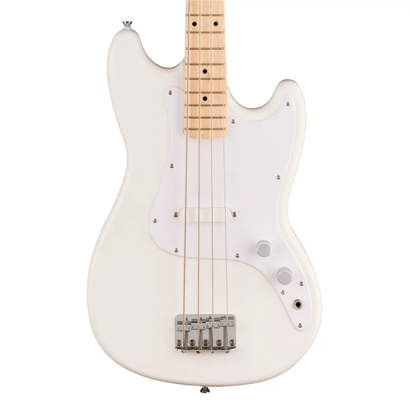 Squier Sonic Bronco Bass Guitar - Arctic White, Maple Fingerboard