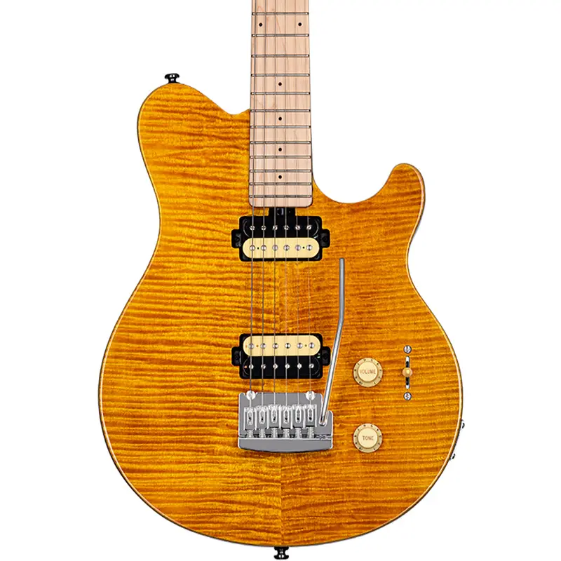 Sterling AX3FM -TGD-M1 Transparent Gold/Flame Maple Top