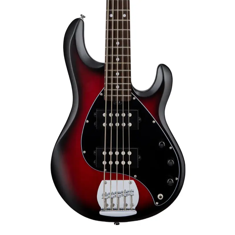 Sterling Ray 5 HH - Ruby Red Burst - Rosewood Fretboard