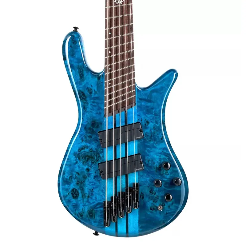 Spector Dimension 5 M/S Bass Guitar - Black & Blue Gloss