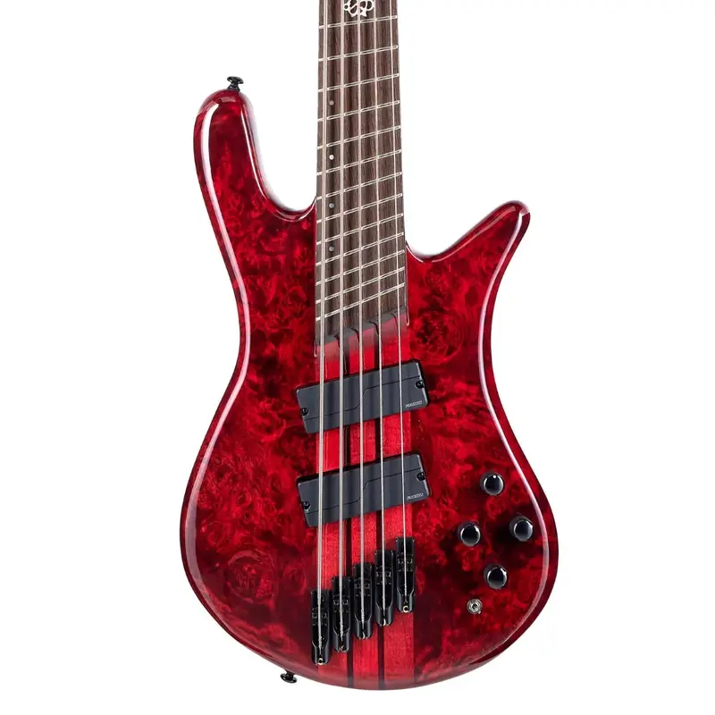 Spector Dimension 5 M/S Bass Guitar - Inferno Red