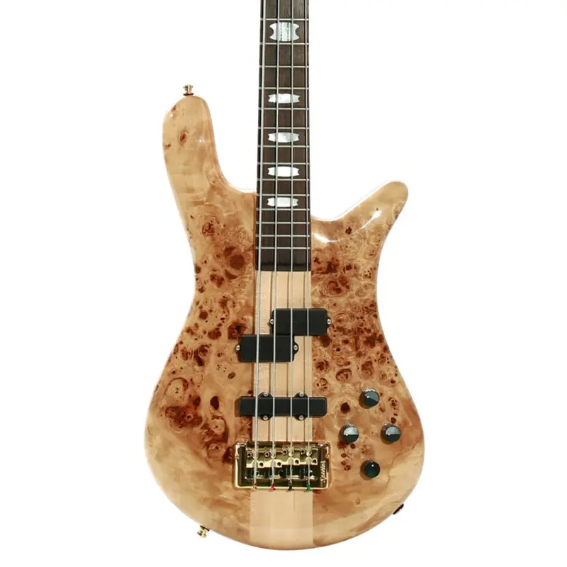 Spector Euro 4 LX Bass Guitar - Poplar Burl Natural