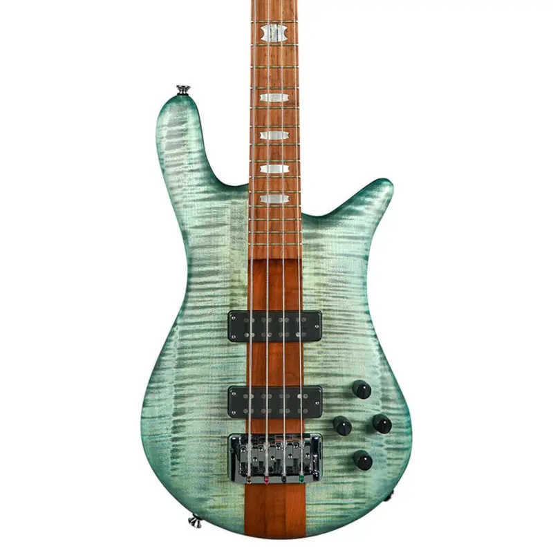 Spector Euro 4 Roasted Bass Guitar - Turquoise Tide