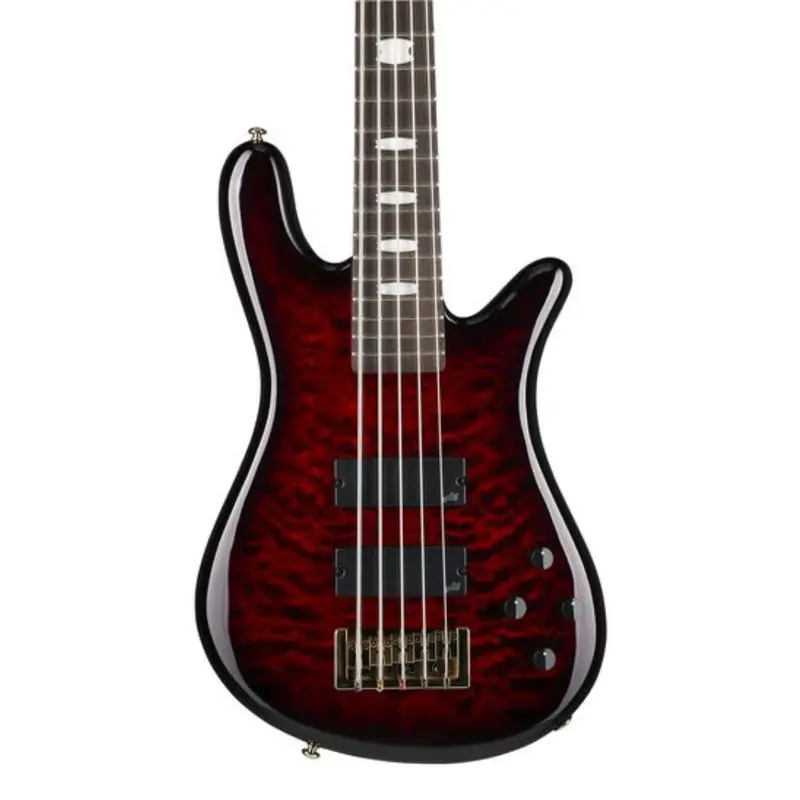 Spector Icon NS-5 5-string Electric Bass Guitar - Black Cherry Gloss