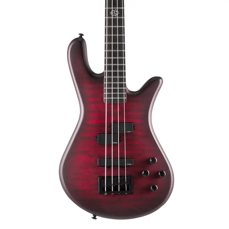 Spector Pulse 4 Bass Guitar - Black Cherry Matte