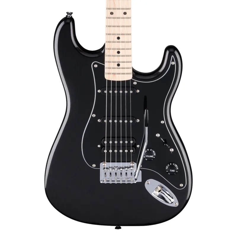 Squier Affinity Series Stratocaster Junior HSS - Metallic Black, Maple Fingerboard