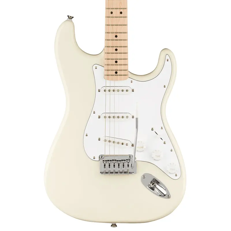 Squier -  Affinity Series Stratocaster, Maple Fingerboard, White Pickguard, Olympic White