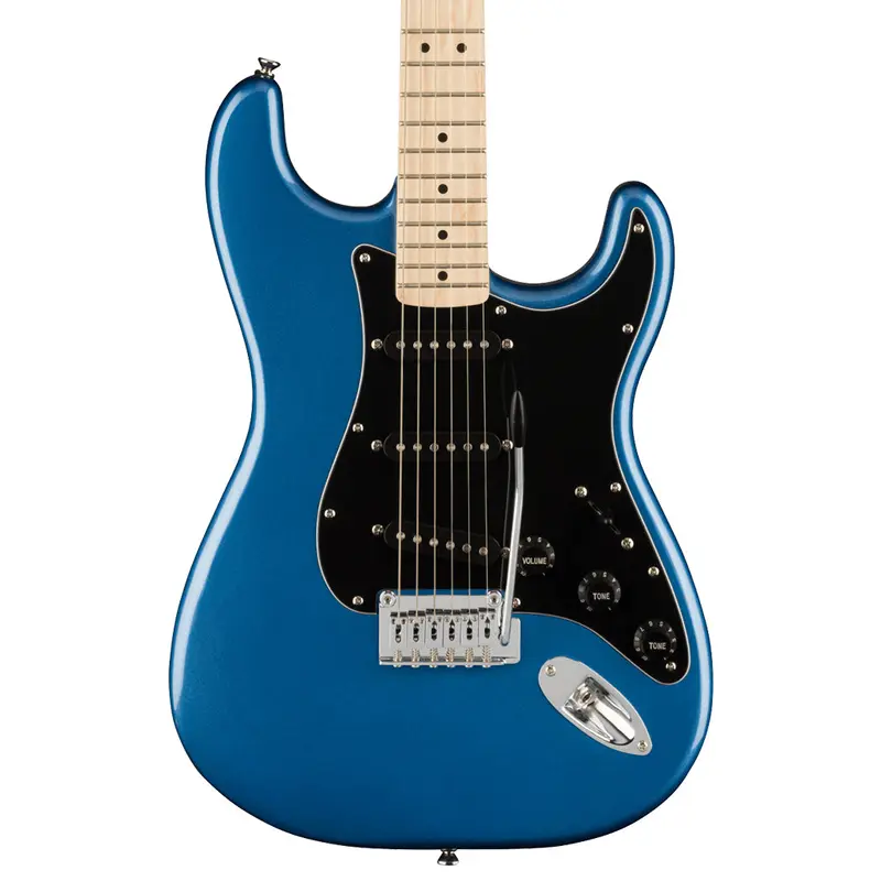 Squier Affinity Stratocaster Black Pick Guard - Lake Placid Blue - Maple