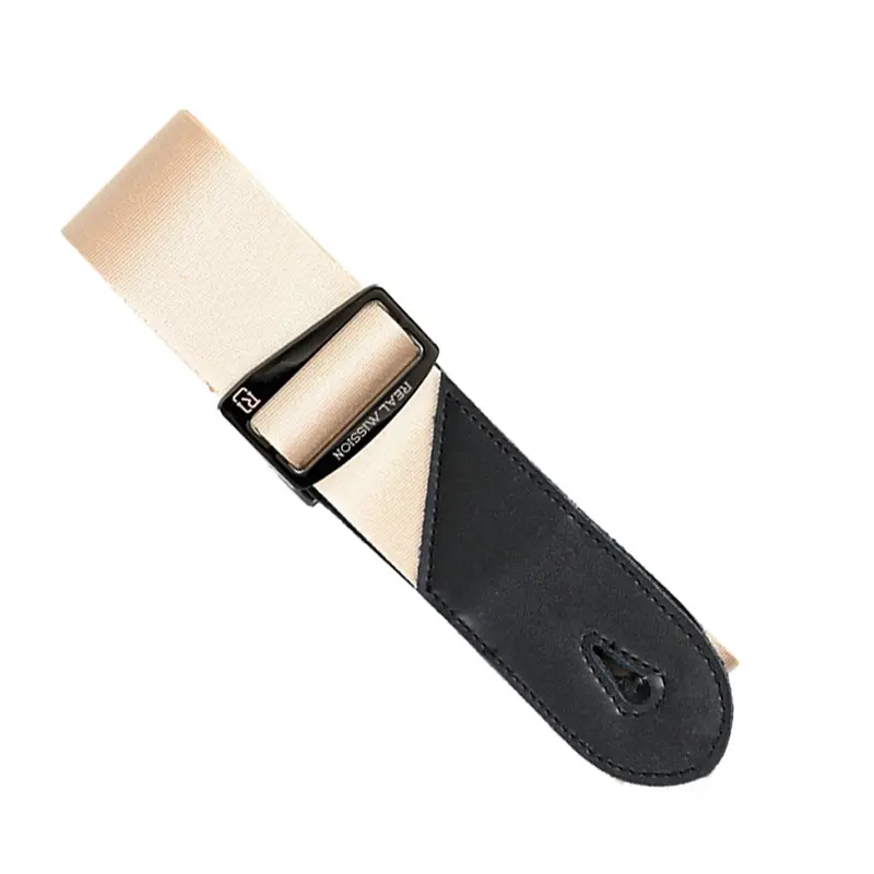 Sky Music Ribbon Guitar Strap - Cream