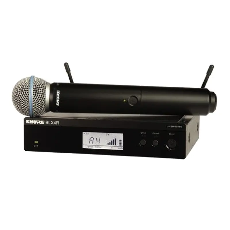 Shure BLX24R/B58 Wireless 1/2R Handheld System (K14: 614-638MHz)