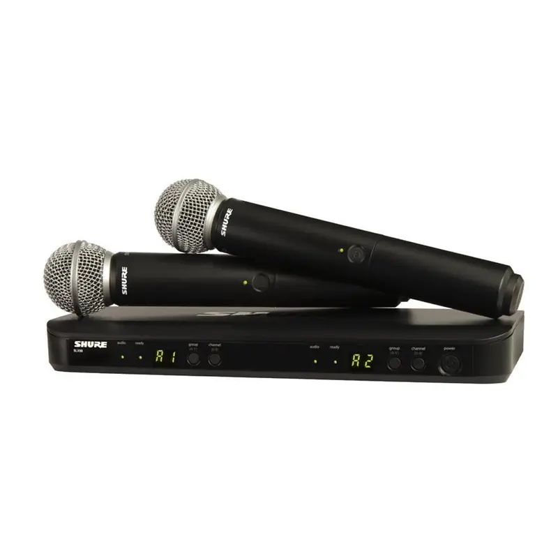 Shure BLX288/SM58 Wireless Dual Handheld System (M17: 662-686MHz)