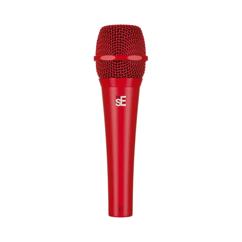 sE Electronics V7 Supercardioid Dynamic Handheld Vocal Microphone - Red