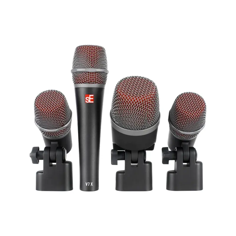 sE V PACK VENUE Drum Microphone Pack (V KICK / 2 x V BEAT / 2 x V CLAMP / V7 X in Flight Case)