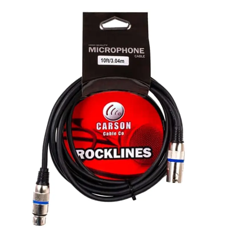 Rockline Audio Patch Cable 10ft XLR M to XLR F