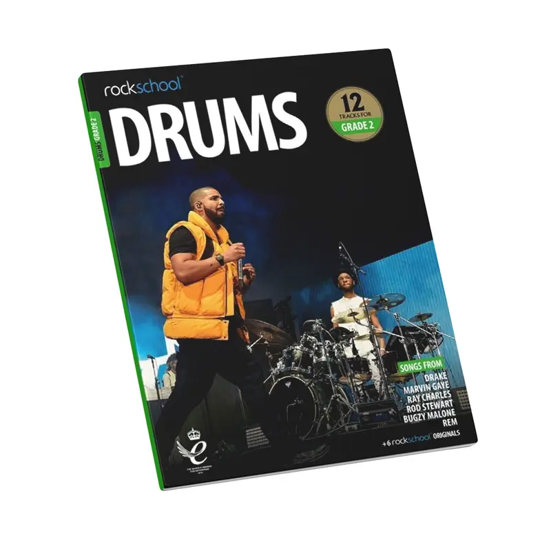 Rockschool Drums Grade 2 2018-2024 - Book