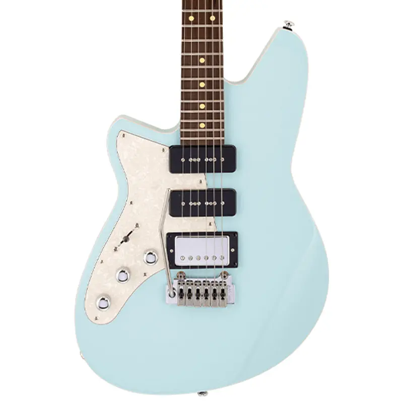 Reverend - Six Gun HPP Left Handed Electric Guitar with Wilkinson Trem - Chronic Blue - Lefty