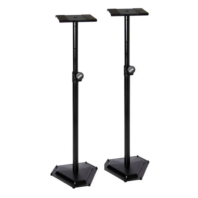 On-Stage SMS6600P Pair of Near-Field Studio Monitor Stands with Weighted Hex Base