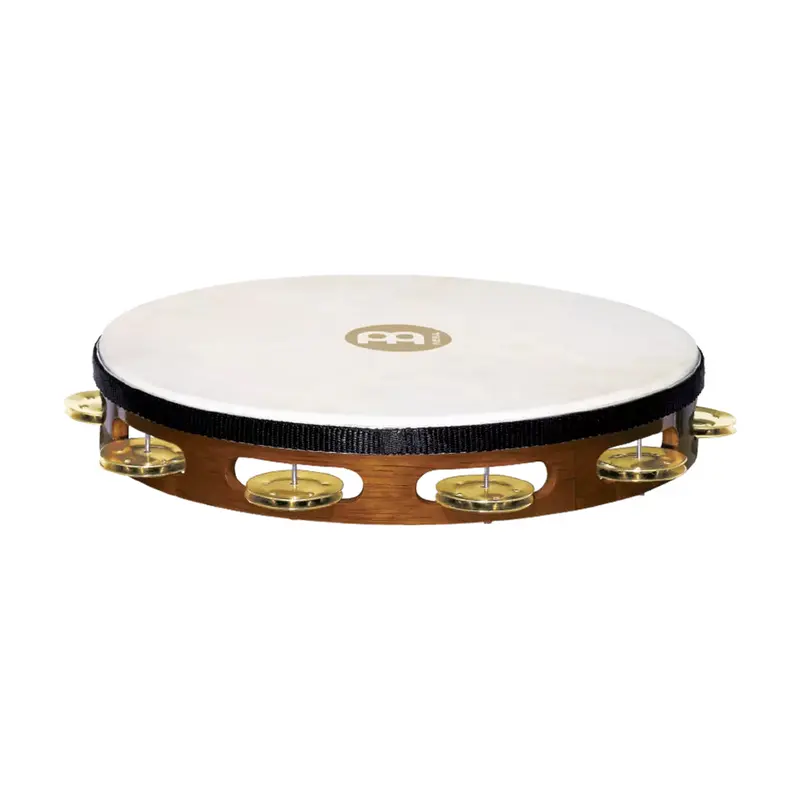 Meinl Tambourine - 1 Row Brass Jingles - African Brown