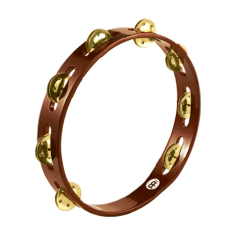 Meinl Tambourine With 1 Row Brass Jingles - African Brown