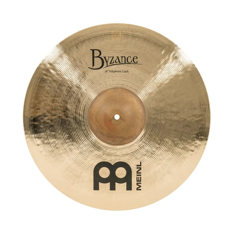 Meinl Cymbals Byzance Brilliant Polyphonic Crash Cymbal - 18 inches